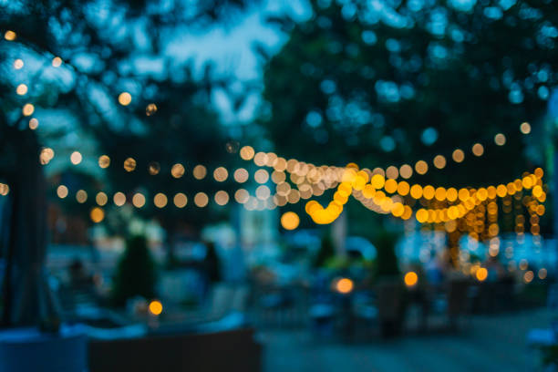 Tuinfeest gezellige lichten