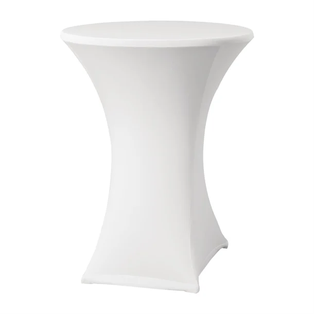 Stretchoes Wit - Statafel Rond