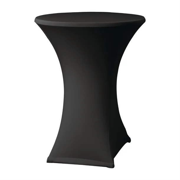 Stretchoes Zwart- Statafel Rond