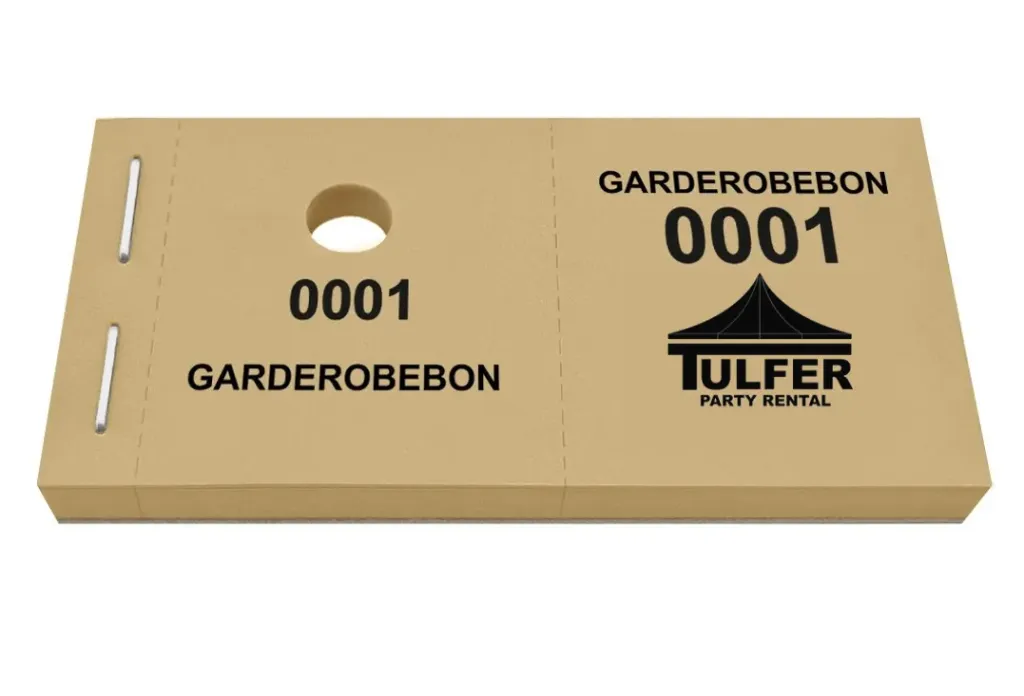 Vestiairenummers - 100 stuks