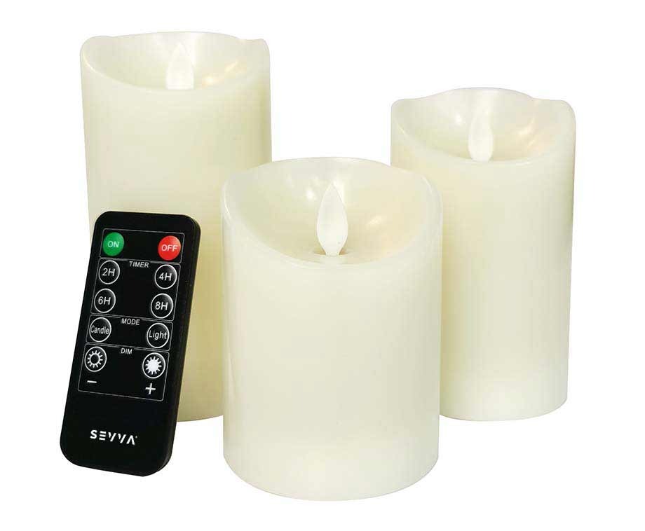 Led Stompkaarsen (10 cm)