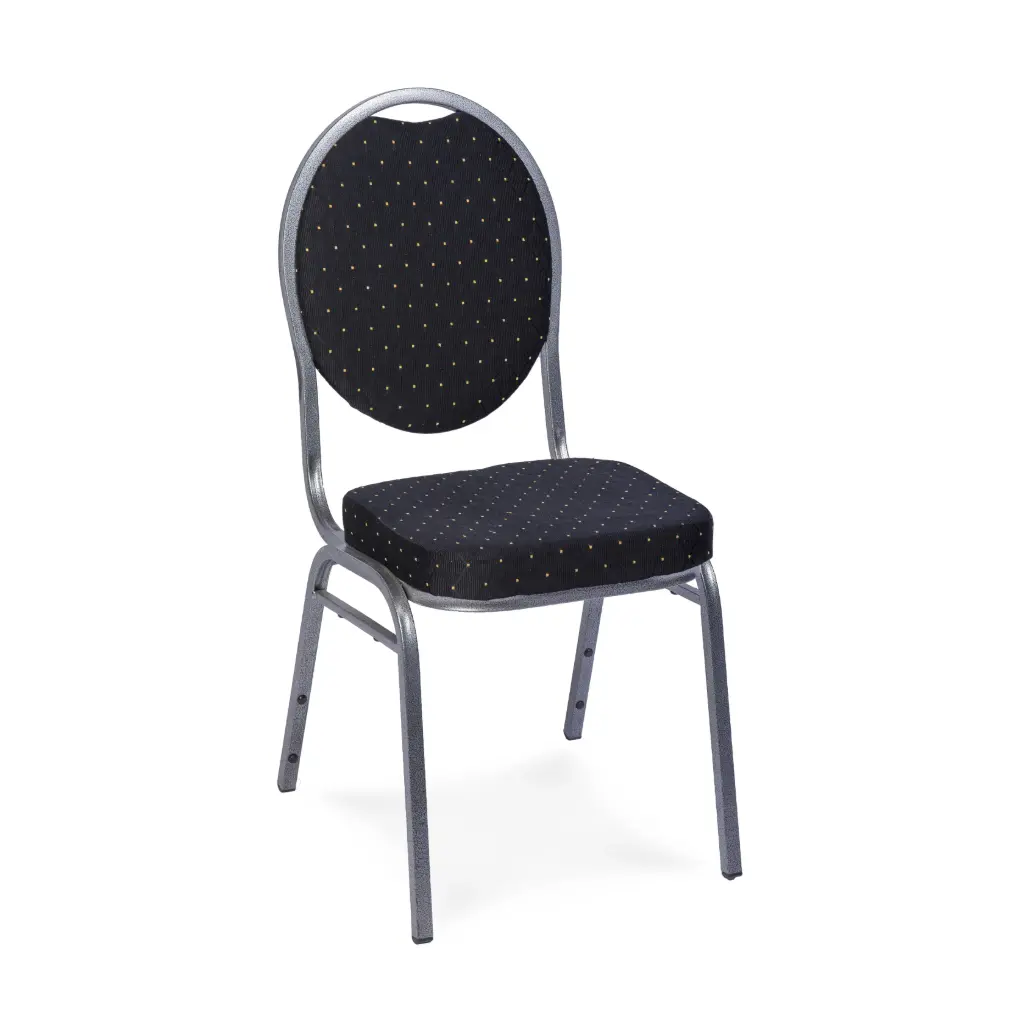 Luxe Stapelstoel Zwart