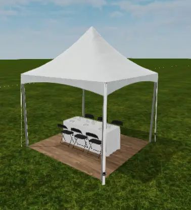 Vouwtent 3x3m - Wit